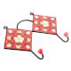 Red And Turquoise Floral Tiles Hooks
